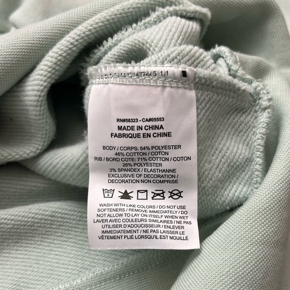 Nike Embossed Cropped Crewneck‎ Sweatshirt Size XS Sage Green Athleisure School - Picture 8 of 13